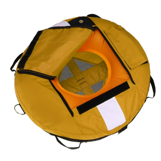 Freediving Boya Flotador inflable para Snorkel Flotador de seguridad Amarillo Cola Flotador de boya de apnea