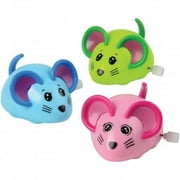 Wind Up Mice Toy, 3 Assorted Colors
