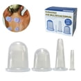 thumbnail image 2 of 4 piezas de ventosas de silicona anticelulíticas, juego de ventosas para terapia de ventosas, juego de ventosas de silicona para masaje facial y corporal para el tratamiento de la celulitis y la, 2 of 8