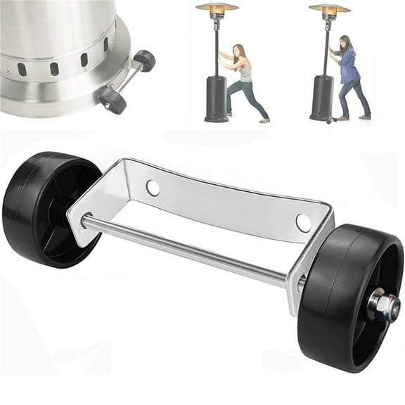 Universal Wheel Kit for Outdoor Propane Patio Heaters, Easy To Install and Maneuver, Allowing Smooth Movement, Compatible with Most Commercial and Residential Heater Models
