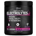 thumbnail image 1 of Enhanced Electrolyte Powder (Black Cherry| 90ct.) Sugar Free + BCAA, B-Vitamins & Real Salt® - Keto Electrolytes Drinks, Hydration Powder w Potassium, Sodium, Zinc, Magnesium for Hydration & Recovery, 1 of 5