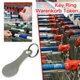 thumbnail image 1 of 1 Packs Of Metal Aluminum Alloy Key Shopping Trolley Tokens, 1 of 1