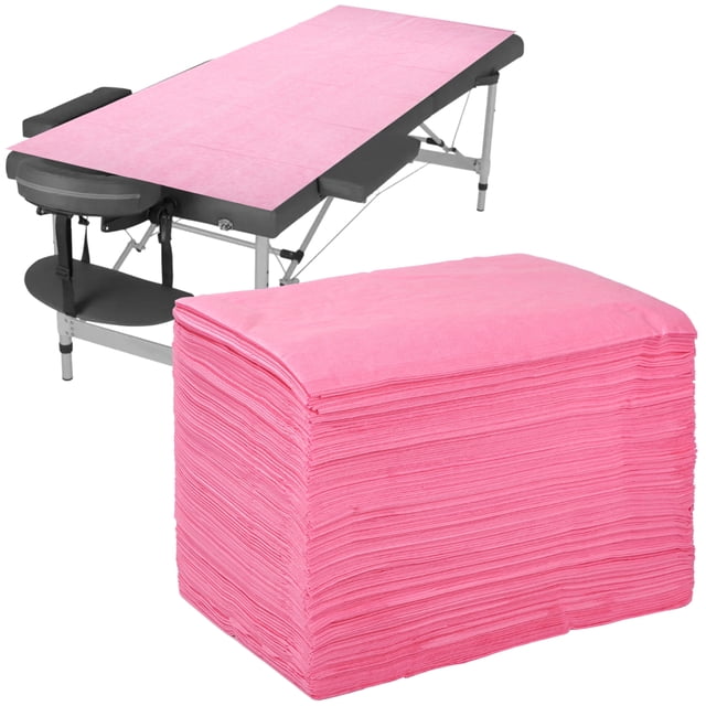 100 PCS Disposable Bed Sheets, PP Non-Woven Covers for Lash Beds and Massage Tables, Waterproof Design, 31 x 71 Inches, Convenient and Hygienic Spa Essentials