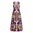 thumbnail image 4 of Stamzod Women's 2026 Summer Casual Maxi Dress Sleeveless Boho Floral Long Dresses Flowy Sundresses with Pockets Multicolor P L, 4 of 8