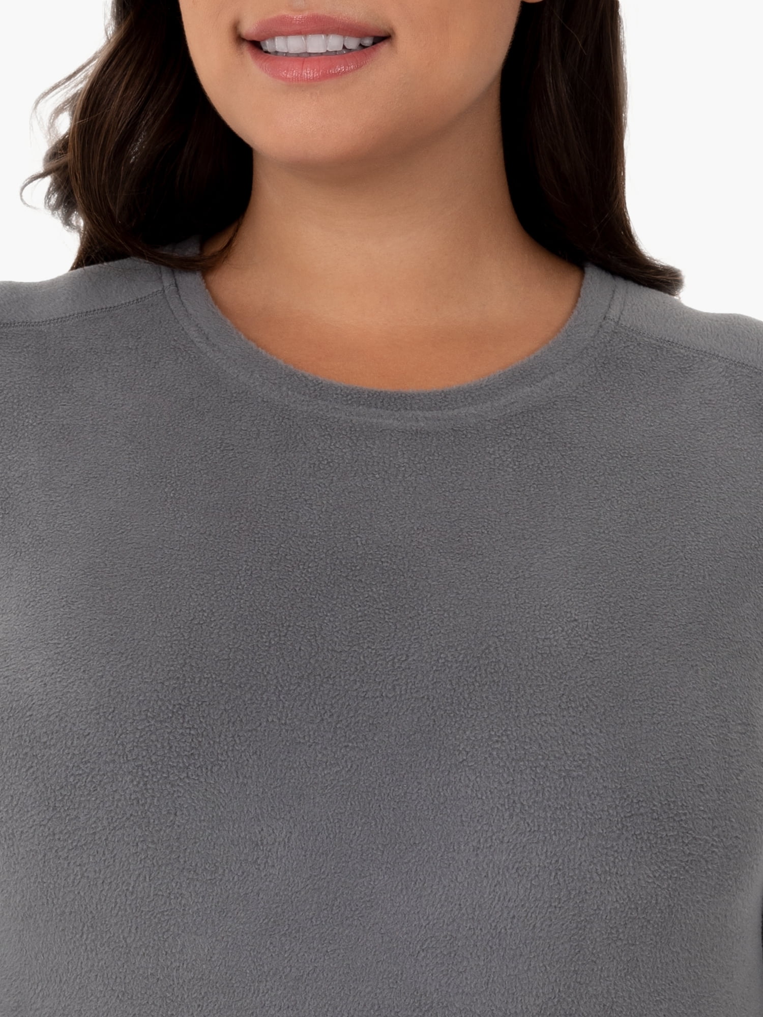 Fruit of the Loom Women's & Women's Plus Stretch Fleece Thermal Top and Bottom Set