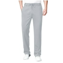 jjayotai Mens Pants, Breathable Workout Athletic Golf Straight Fit Trouser, Ultra Stretch Quick Drying Pants Gray L