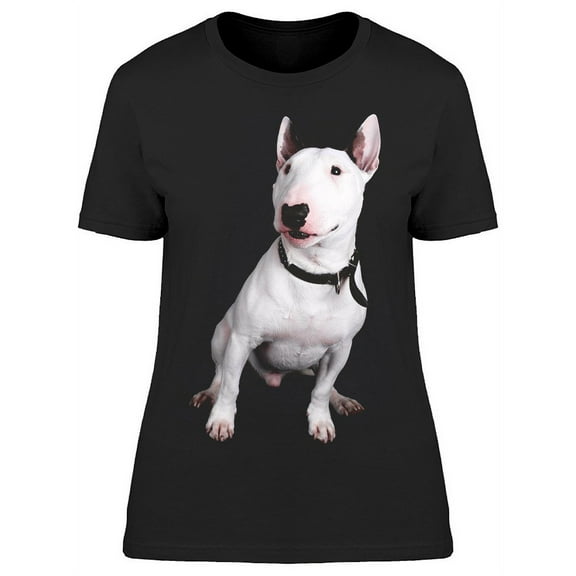 Cute Bullterrier Portrait T-Shirt Women -Image by Shutterstock, Female XX-Large