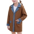 thumbnail image 6 of Liyamei Girls Two Tone Denim Style Jacket with Lapel for Fall Casual Warm Wear, 6 of 6