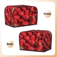 thumbnail image 3 of Kdxio Strawberry Red Print Toaster Cover Bread Machine Cover Fits for Most Standard 2 Slice Toasters,Keep Toaster Free From Dust And Fingerprint Oven Dustproof Cover, 3 of 7