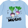 thumbnail image 4 of Inktastic Turnip the Music Partying Vegetables Boys or Girls Long Sleeve Toddler T-Shirt, 4 of 5
