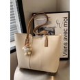 thumbnail image 2 of Bolso de mano para mujer, bolso cruzado con rayas Retro, bolso de hombro con costuras elegantes Sincero Electrónica, 2 of 5