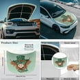 thumbnail image 4 of Yuyamidu St. Patrick's Day Car Hood Cover Highland Cow Auto Side View Mirror Covers Green Hat Automotive Front Hood Cover for Car Sedan Universal Side Mirror Decor Accessories Set of 3, 4 of 7