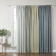 thumbnail image 5 of Ecologee Textured 100% Blackout Indoor Curtains 2 Pack Panel Set - 100% Recycled, Gold, 40" W x 84" L, 5 of 7