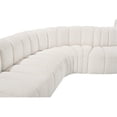 thumbnail image 6 of Bowery Hill Contemporary Cream Boucle Fabric Modular Sectional, 6 of 10