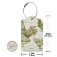 thumbnail image 4 of Naloa Chickens Luggage Tag for Suitcase Leather Baggage Tag with Stainless Steel Loop Privacy Cover for Women Men Girls-1, 4 of 5