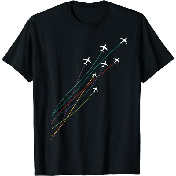 Pilot Commercial Passenger Airplanes Aeroplanes Airline Gift T-Shirt