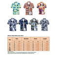 thumbnail image 2 of Fangasis Mens Summer Shirts Short Sleeve Tops Button Down Blouse Men Regular Fit T-shirt Comfy Holiday T Shirt Blue M, 2 of 2