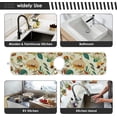 thumbnail image 6 of Coolnut 2 Pack Faucet Mat Splash Guard for Kitchen Sink,Floral Motifs Summer 30x5 Inch Super Absorbent Microfiber Sink Protector Mat, Kitchen Sink Mat Machine Washable Kitchen Sink Accessories, 6 of 7
