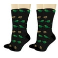 thumbnail image 1 of ThisWear Animal Gifts Funny Chameleon Socks Chameleon Gifts for Men and Women 2-Pairs Novelty Crew Socks, 1 of 5
