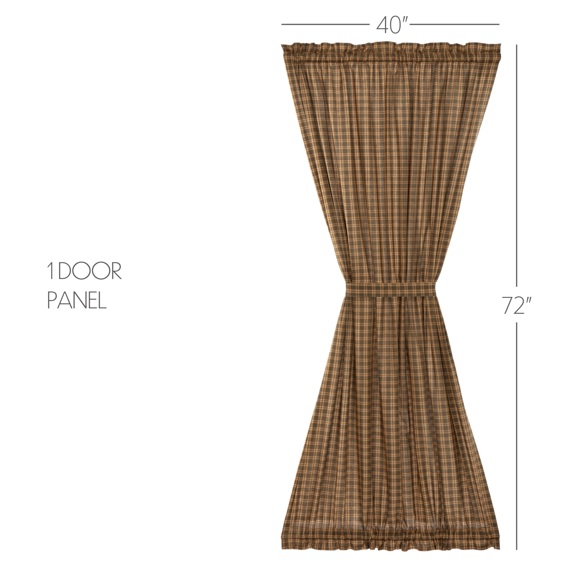 Farmhouse Curtains - Cotton Burlap Window Panels With Rod Pocket & Tie Backs, Antique White (Set Of 2)