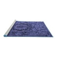thumbnail image 2 of Ahgly Company Machine Washable Indoor Square Animal Blue Traditional Area Rugs, 6' Square, 2 of 4