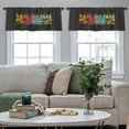 thumbnail image 5 of LALILO Kitchen Curtain Valance Theme Surf And Surfing Aloha Rod Pocket Window Curtain 52"x 18" Set of 2, 5 of 7
