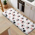 thumbnail image 5 of White Cow Head Dot Pattern Kitchen Rug Mat,Kitchen Runner Rugs Non Skid Washable,Decorative Kitchen Floor Mats for Kitchen,Sink,Laundry,17"x47.2", 5 of 7