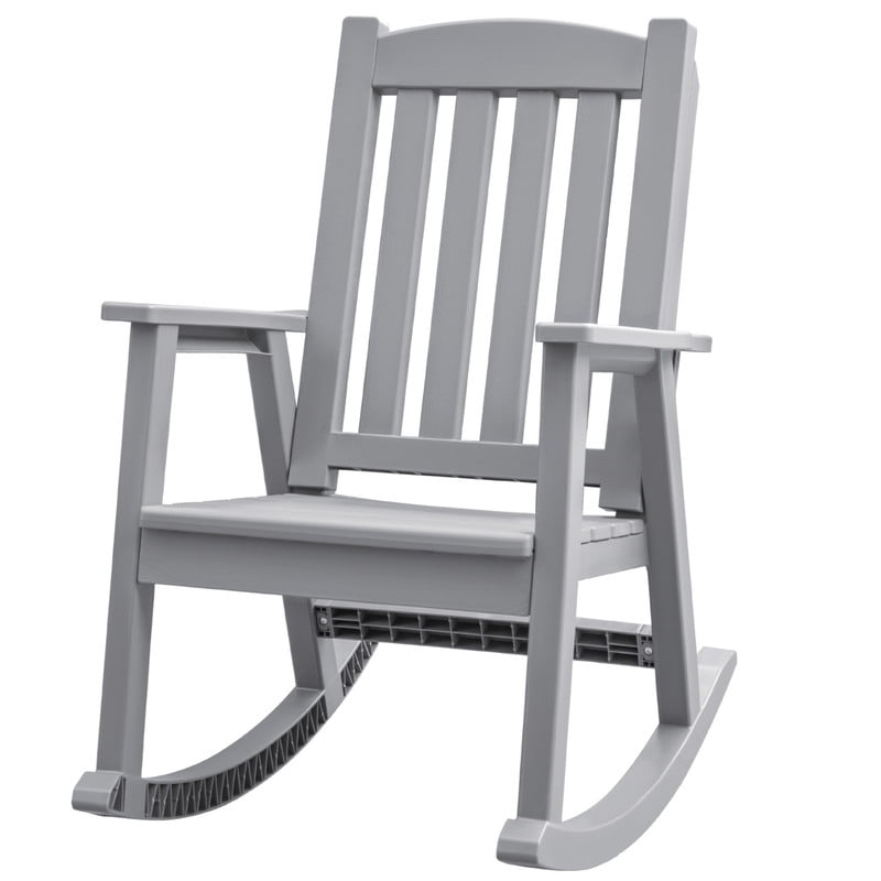 Homall Outdoor Rocking Chair Resin All-Weather Resistant High-Back Rocker for Patio, Garden