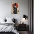 thumbnail image 5 of ZHONGYUTONG Japanese Canvas Wall Art Armored Samurai Pictures for Wall Red Warrior Painting Bushido Poster for Bedroom Decor Framed (12.00" x 18.00"), 5 of 5