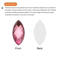 thumbnail image 4 of Unique Bargains 100 Pcs Acrylic Flat Back Rhinestones 7mm x 15mm Horse Eye Artificial Gemstone for Jewelry Making Light Pink, 4 of 7