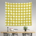 thumbnail image 3 of Daiia Yellow Checkboard Pattern Tapestry 60x51 Inches Wall Hanging Tapestry Artistic Wall Hanging Bedroom Wall Decor Living Room Tapestry Dorm Room Decor, 3 of 9