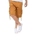 thumbnail image 4 of Mens Casual Slim Fit Cotton Solid Multi-Pocket Cargo Twill Shorts Mud 32, 4 of 6