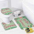 thumbnail image 4 of Hello Summer with Watermelon And Ice Cream Shower Curtain Sets with Rugs 4 Piece Bathroom Sets with Curtain Rug Toilet Cover And U Shaped Mat Seasonal Farmhouse Waterproof Shower Curtain, 4 of 8