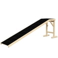 thumbnail image 1 of Pet Ramp Bed Steps for Dogs Cats Non-slip Carpet 74"L x 16"W x 25"H Natural, 1 of 7