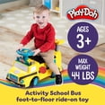 thumbnail image 2 of Play-Doh Activity School Bus - Push and Ride On Toy Car for Kids Up to 44 Lbs, Lights and Sounds. Includes Shape and Number Cutters, Play Doh Set, Kids Ride On Toy, Push Car for Girls and Boys, 2 of 5