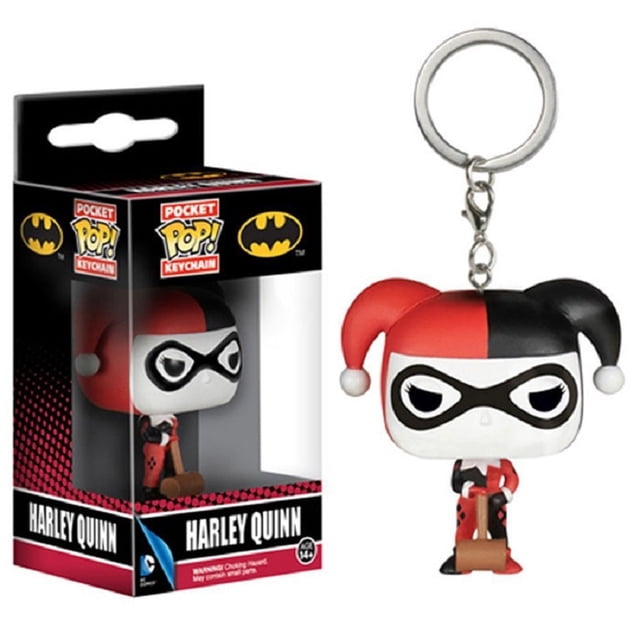 FUNKO POP DC Movies Suicide Squad, The Joker, Harley Quinn, llavero, juguete de colección de figuras de acción, juguetes para niños con caja al por menor