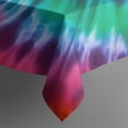 thumbnail image 5 of Colorful Rainbow Tie Dye Spiral Pattern Square Tablecloth,Waterproof Square Table Cover,Wipeable Spillproof Washable Table Cover for Home Kitchen Party Decor 60"x60"(152x152cm), 5 of 6