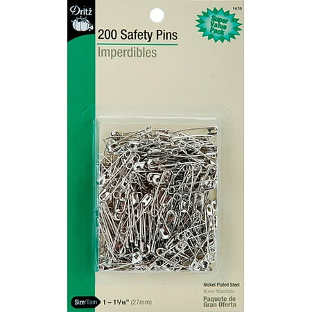 Safety Pins Size 1, 200/pkg