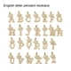 thumbnail image 4 of Sonducket InitialNecklacePendantEnglish Letter Alphabet A to Z Name Crystal Chain Charm Modern Valentine'sDay Joyas Regalos Ropa, zapatos y accesorios Miscelánea H 1, 4 of 6