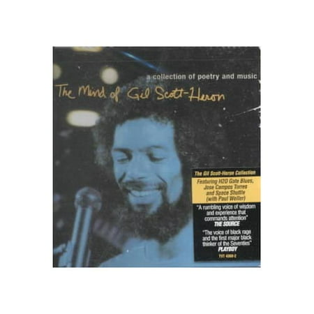 THE MIND OF GIL SCOTT-HERON is a compilation of his best-known spoken-word pieces. Personnel includes: Gil Scott-Heron (spoken vocals, keyboards); Paul Weller (keyboards); Robert Gordon (bass). Recorded between 1973 and 1990. Includes liner notes by Gil Scott-Heron.