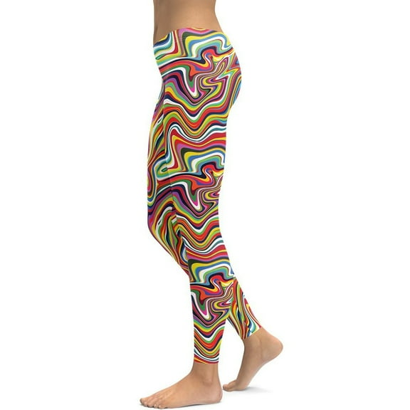 Funky Psychedelic Leggings Size: XS for Women | FIERCEPULSE
