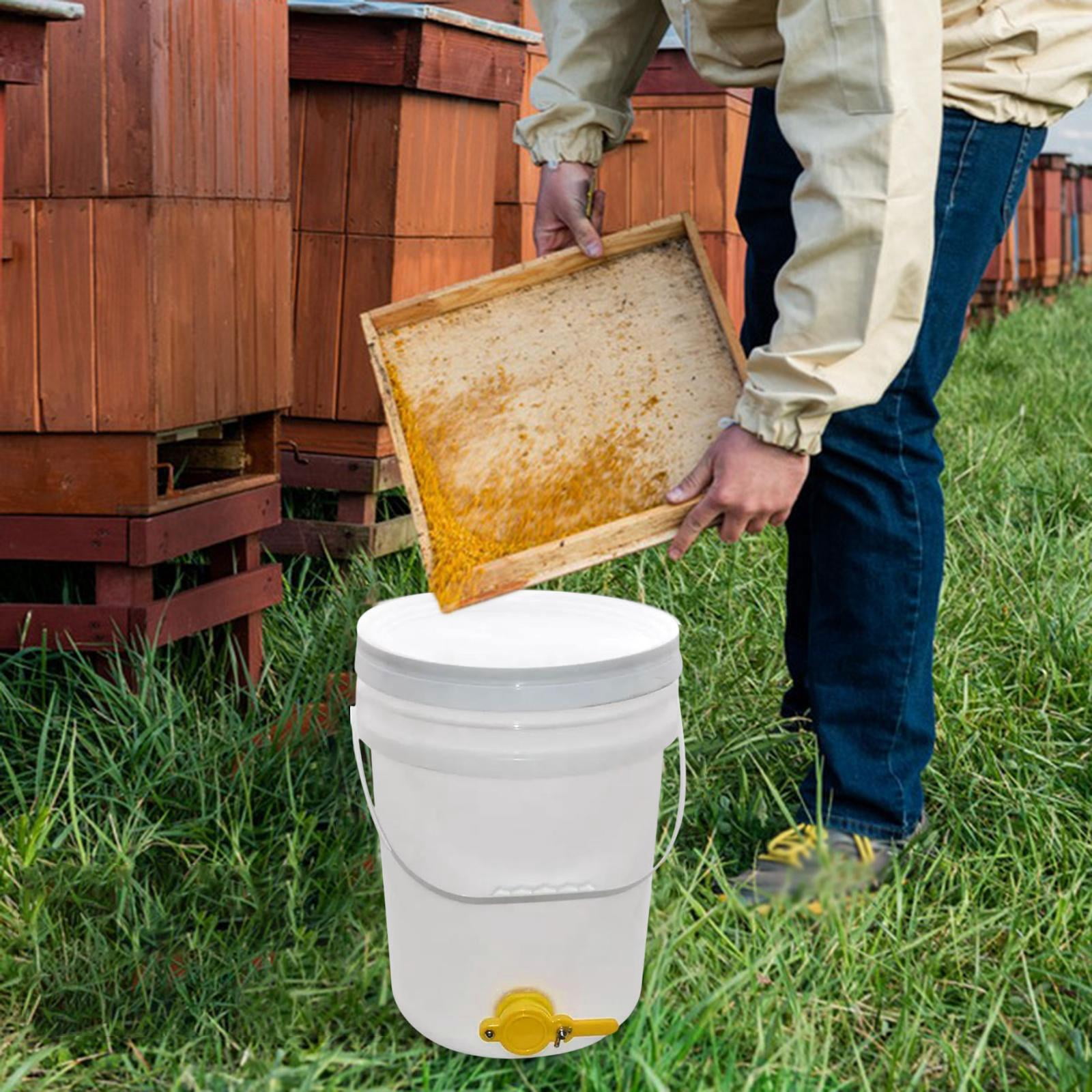 FashionCha Honey Pail Bucket Container Large Capacity Supplies Dispenser Multipurpose Syrup 15L