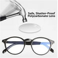 thumbnail image 5 of Blue Light Lightweight Glasses For Men Women | Blocking Glasses for Computer, Gaming, Reading | Anti UV, Anti Glare, Anti Eyestrain, Model A, Black, 5 of 6