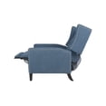 thumbnail image 4 of Adjustable Recliner Chair, Modern Accent Upholstered Fabric Living Room Chair with Footrest, Home Theater Lounge Seat with Thick Cushion, Soft Single Sofa Ergonomic Chair with Nail-head Trim, Black, 4 of 7
