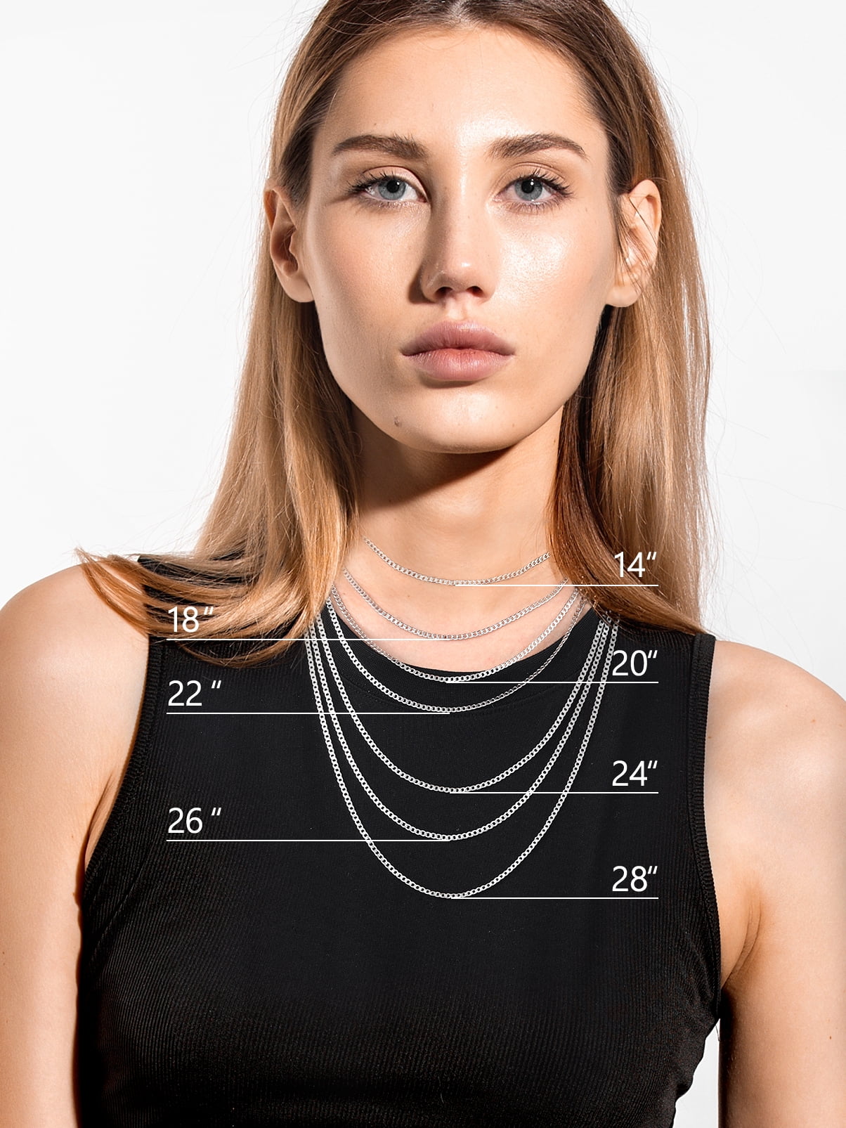 PROSTEEL 3mm/5mm Cuban Necklace Pure S925 Sterling Silver Chain for Women Sensitive Skin Hypoallergenic Birthday Graduation Gift for Female Mom Wife