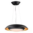 thumbnail image 1 of Maxim 35075CYGLBK Iris LED One Light Pendant, Gold Leaf & Black, 1 of 1