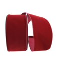 thumbnail image 1 of Reliant Ribbon 92270W-090-10K Value Velvet Wired Edge Ribbon - Burgundy - 4 in. x 50 yards, 1 of 1
