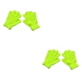 thumbnail image 3 of Qarigey 1 par de guantes para niños, accesorio de ropa, cubiertas para calentar las manos al aire libre, guante de Color sólido para niños Amarillo fluorescente 2piezas, 3 of 6
