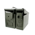 thumbnail image 3 of 30 and 50 Cal Metal Gun Ammo Can 2-Pack – Military Steel Box Set Ammo Storage, 3 of 6