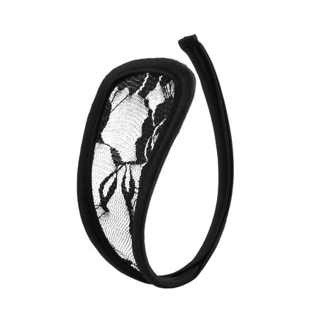 

Female Lace Panty Black Hollow Out Thongs 1-Pack